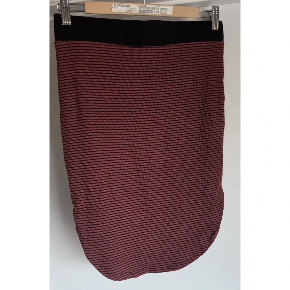May Pink Striped Skirt Maroon Black Midi Pencil Wrap Mini Women Straight